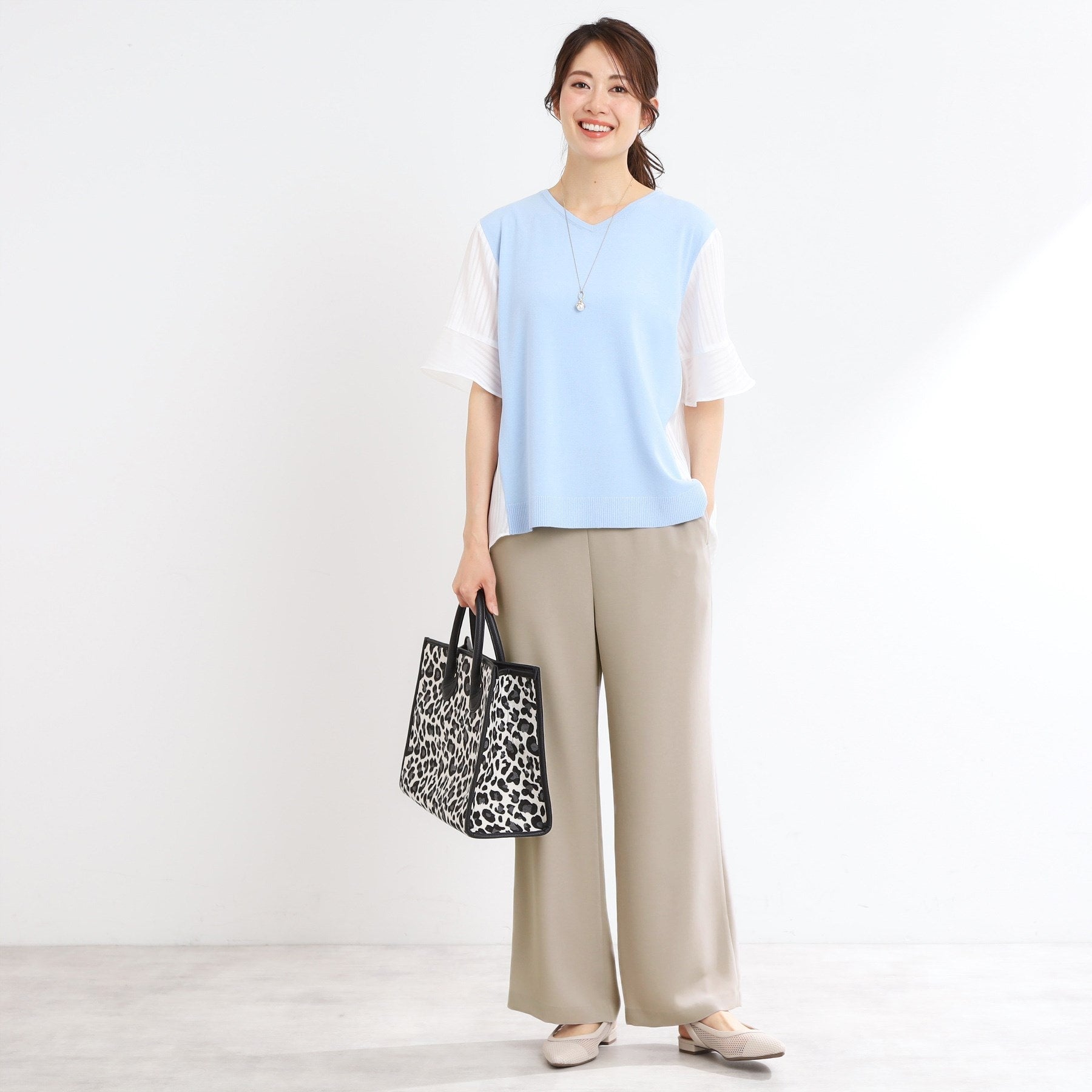 リフレクト Reflect 【私のパンツ／UVカット／マシンウォッシュ可】フレアシルエットパンツ （ブラック(019)） ブラック(019)