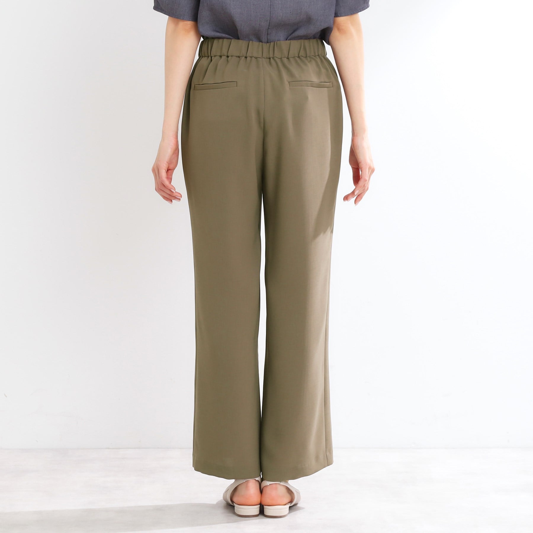 リフレクト Reflect 【私のパンツ／UVカット／マシンウォッシュ可】フレアシルエットパンツ （ブラック(019)） ブラック(019)