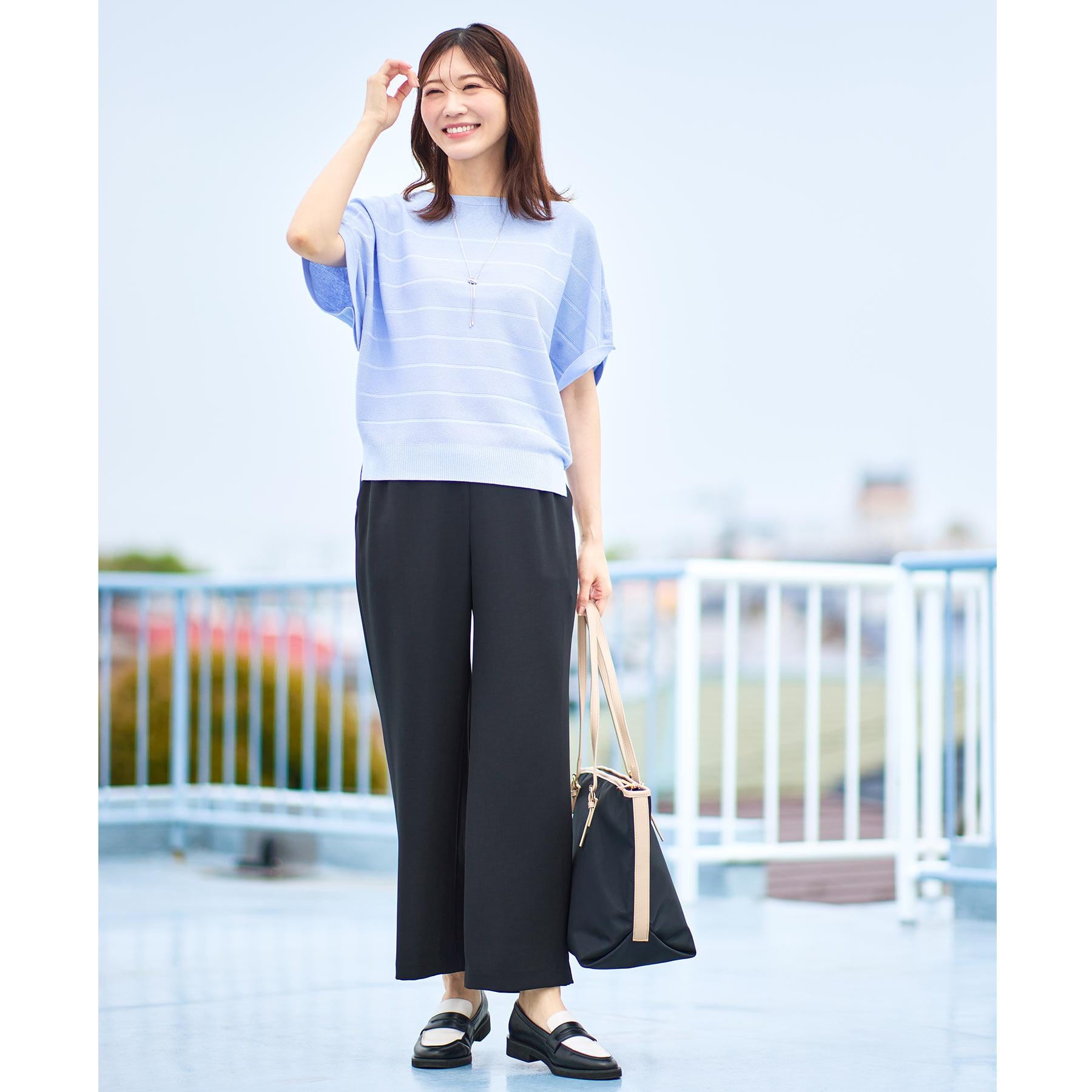 リフレクト Reflect 【私のパンツ／UVカット／マシンウォッシュ可】フレアシルエットパンツ （ブラック(019)） ブラック(019)