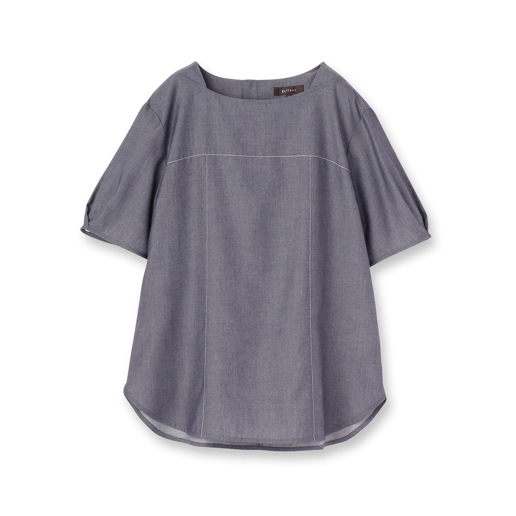 リフレクト Reflect 【マシンウォッシュ可】デニム調プルオーバーブラウス （ネイビー(094)） ネイビー(094)