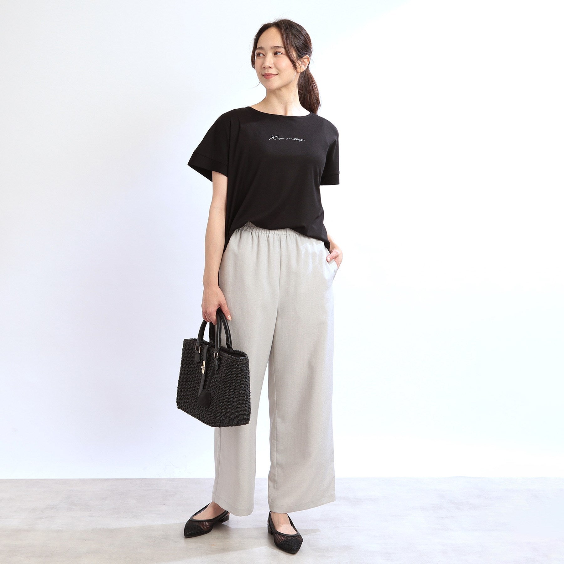 リフレクト Reflect 【E-QUALITY】チュニック丈ロゴTシャツ （オフホワイト(003)） オフホワイト(003)