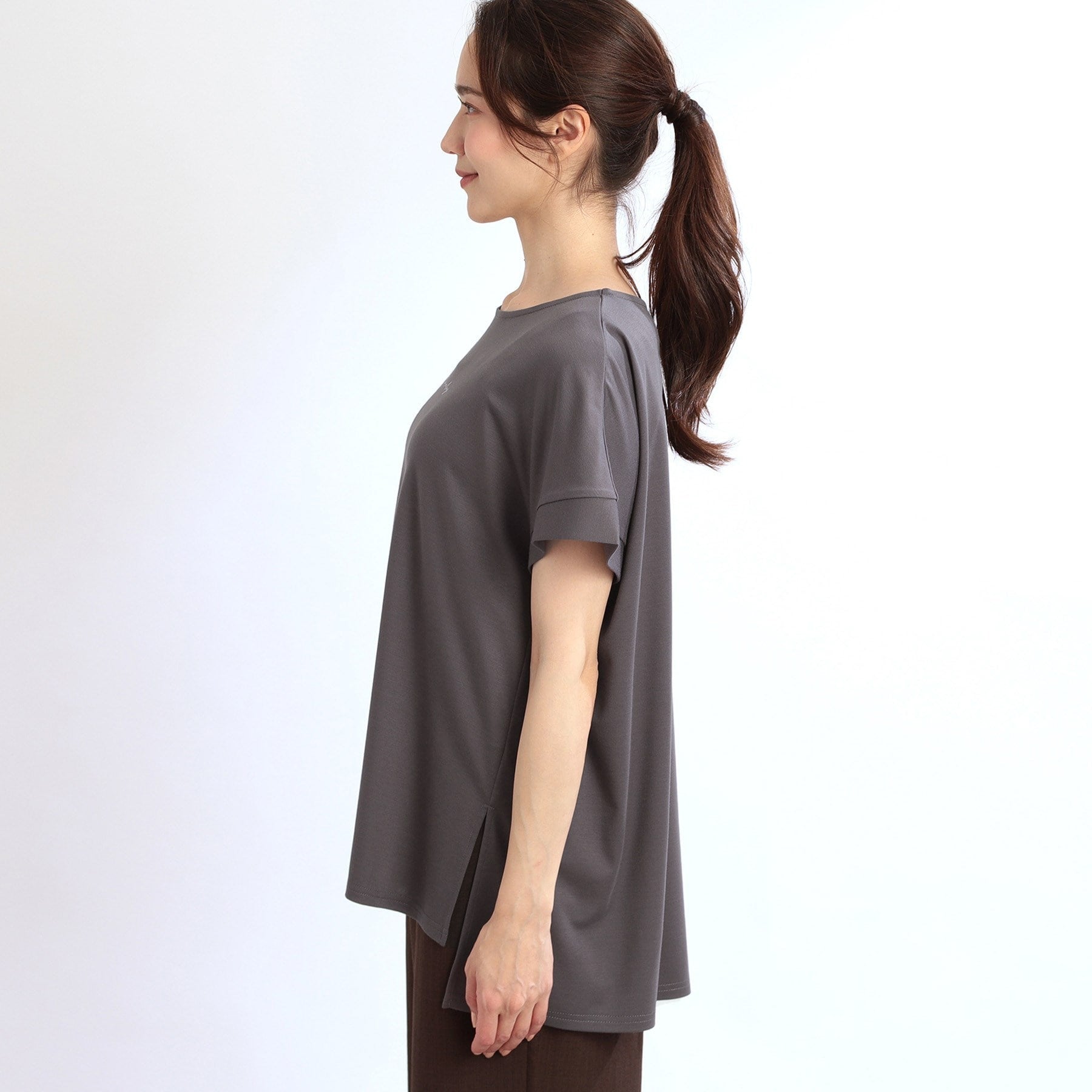 リフレクト Reflect 【E-QUALITY】チュニック丈ロゴTシャツ （オフホワイト(003)） オフホワイト(003)