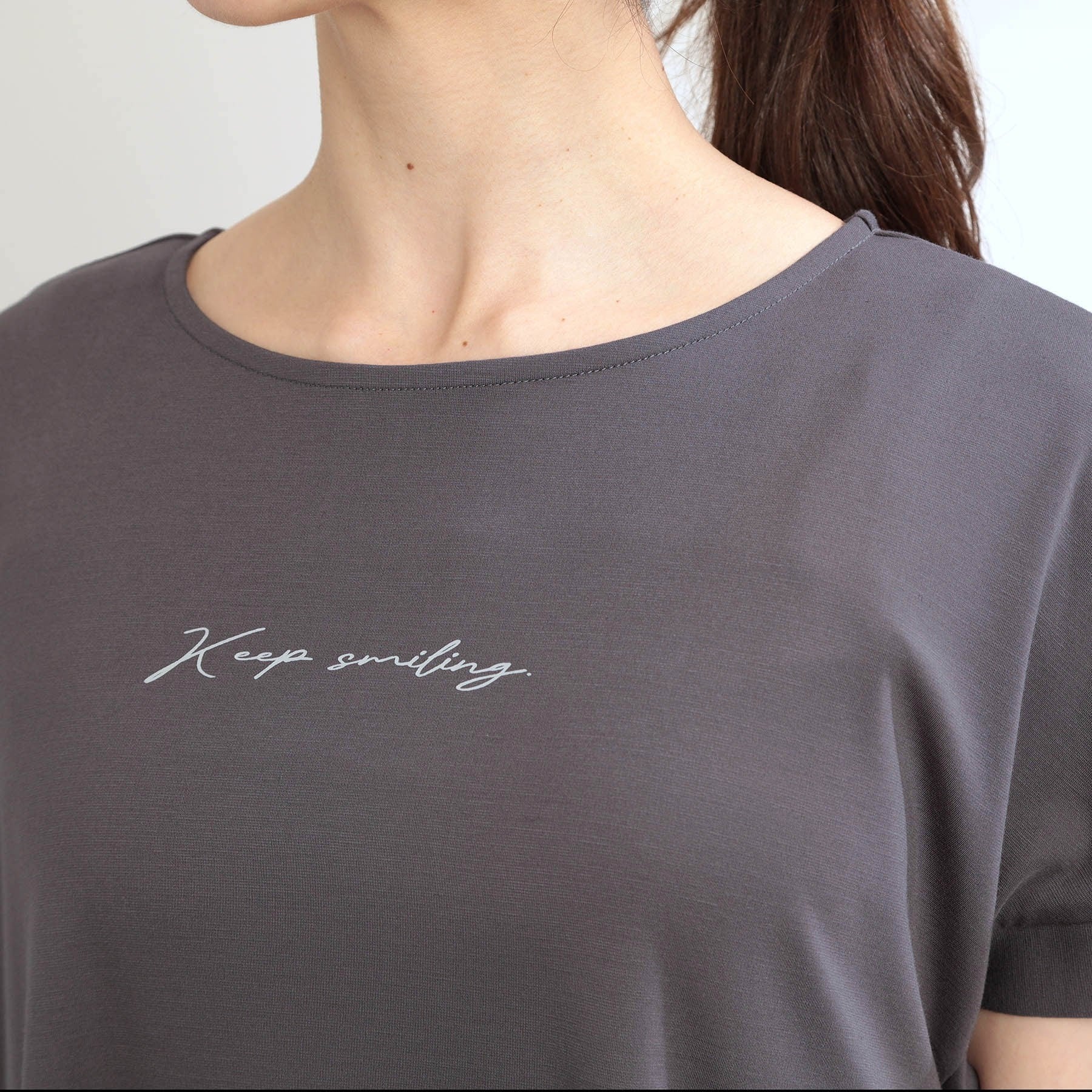 リフレクト Reflect 【E-QUALITY】チュニック丈ロゴTシャツ （オフホワイト(003)） オフホワイト(003)