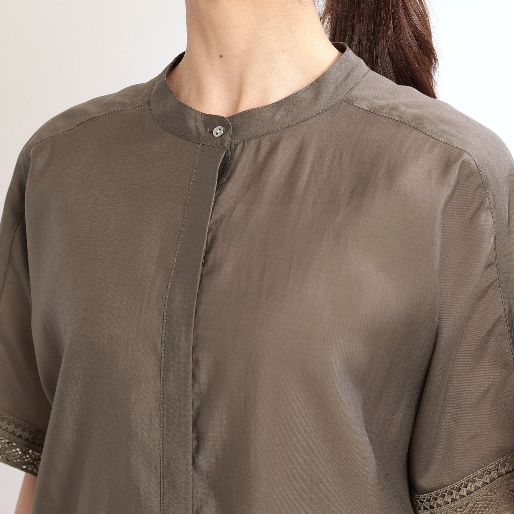 リフレクト Reflect 【E-QUALITY／手洗い可】オフボディドルマンブラウス （モカブラウン(042)） モカブラウン(042)