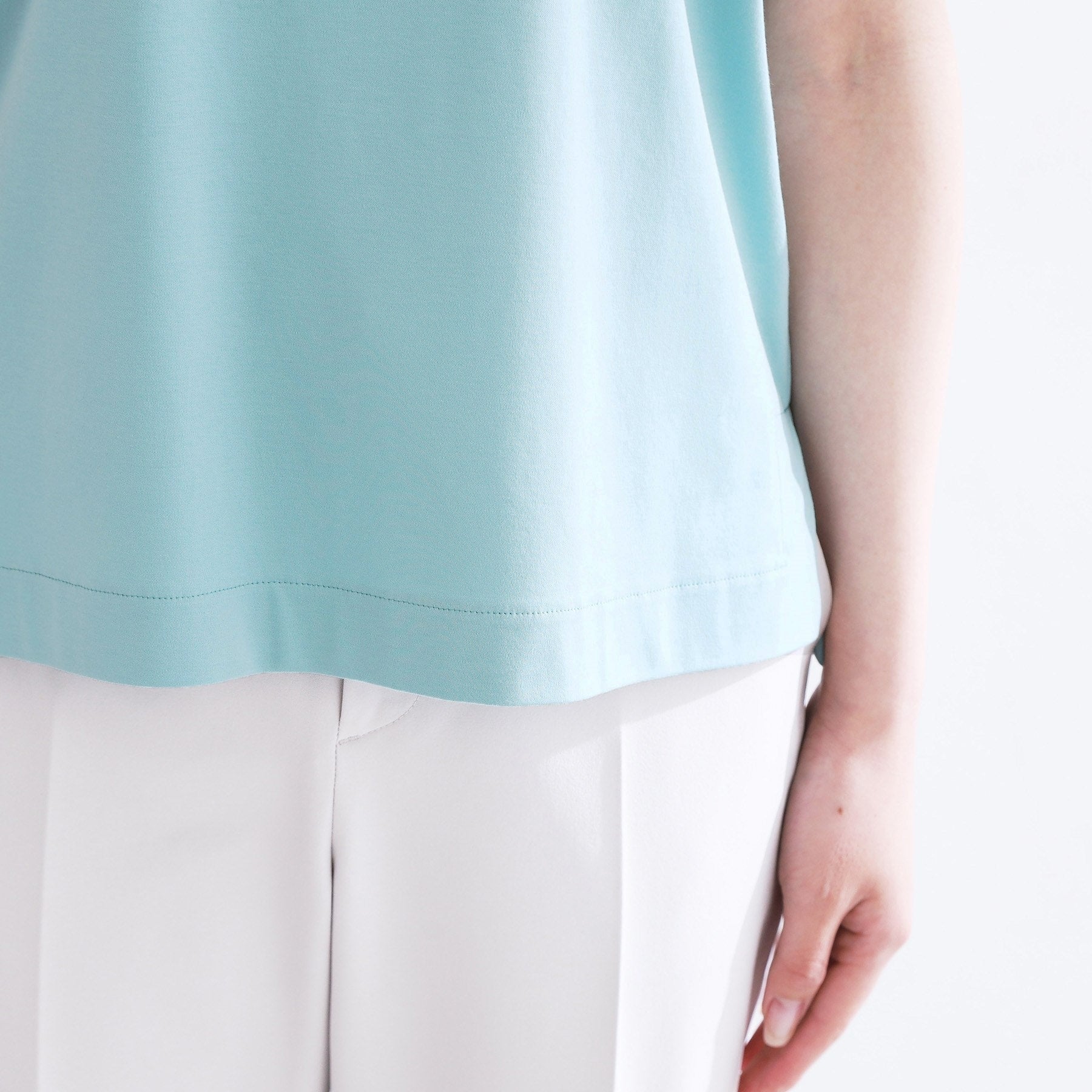 リフレクト Reflect 【手洗い可】レースデザインジャージTシャツ （ブラック(019)） ブラック(019)