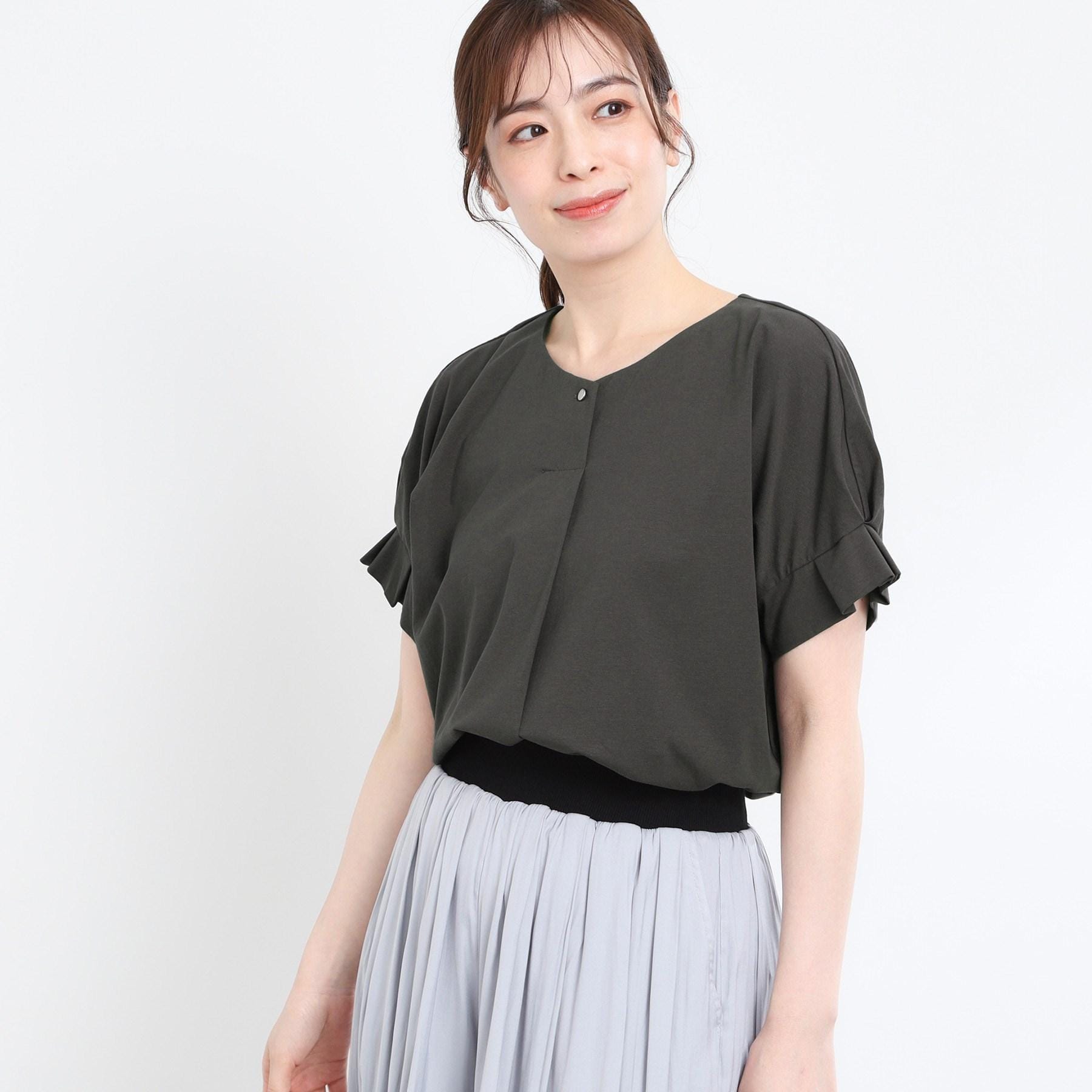 リフレクト Reflect 【E-QUALITY】Vネックジャージカットソー （チャコールグレー(014)） チャコールグレー(014)