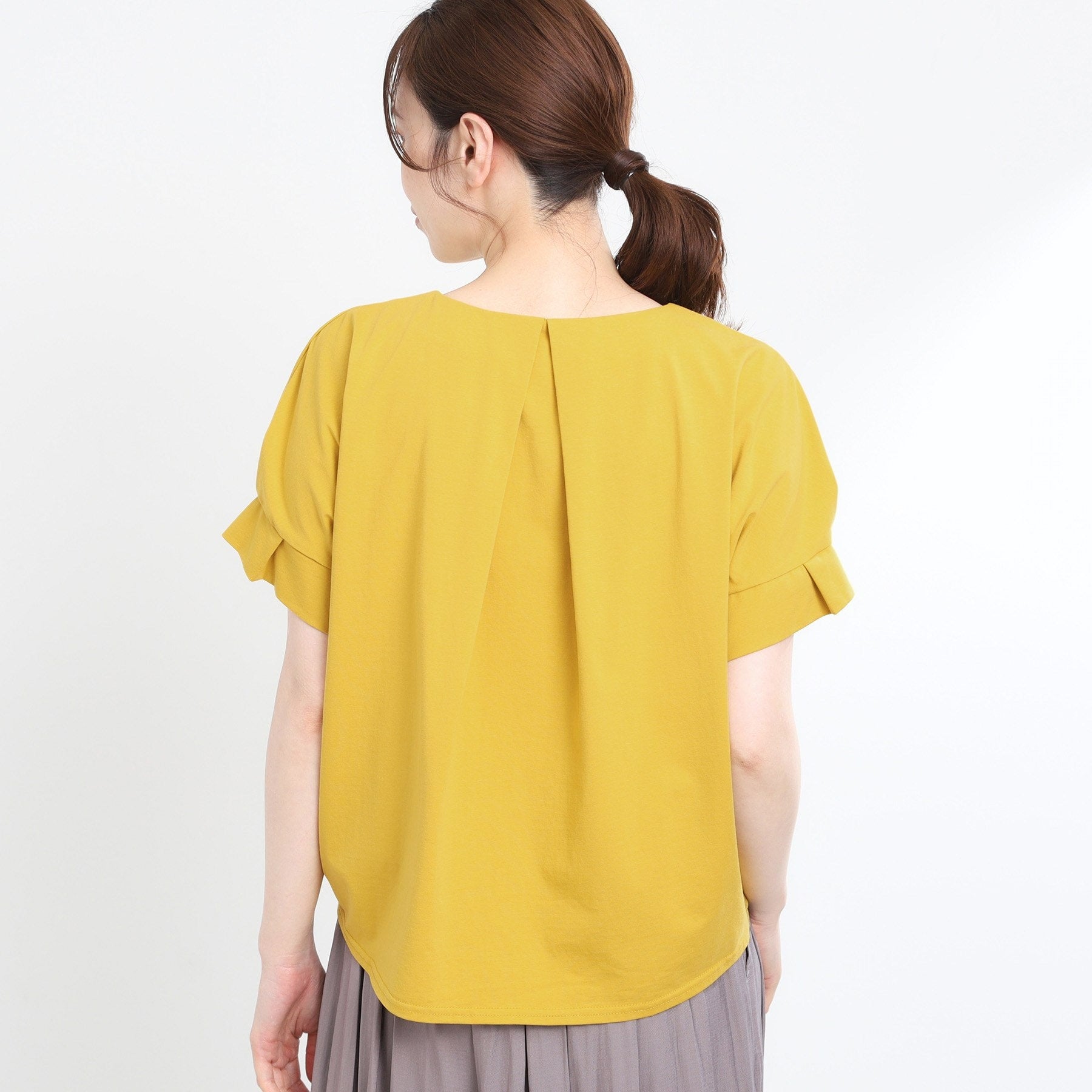 リフレクト Reflect 【E-QUALITY】Vネックジャージカットソー （チャコールグレー(014)） チャコールグレー(014)