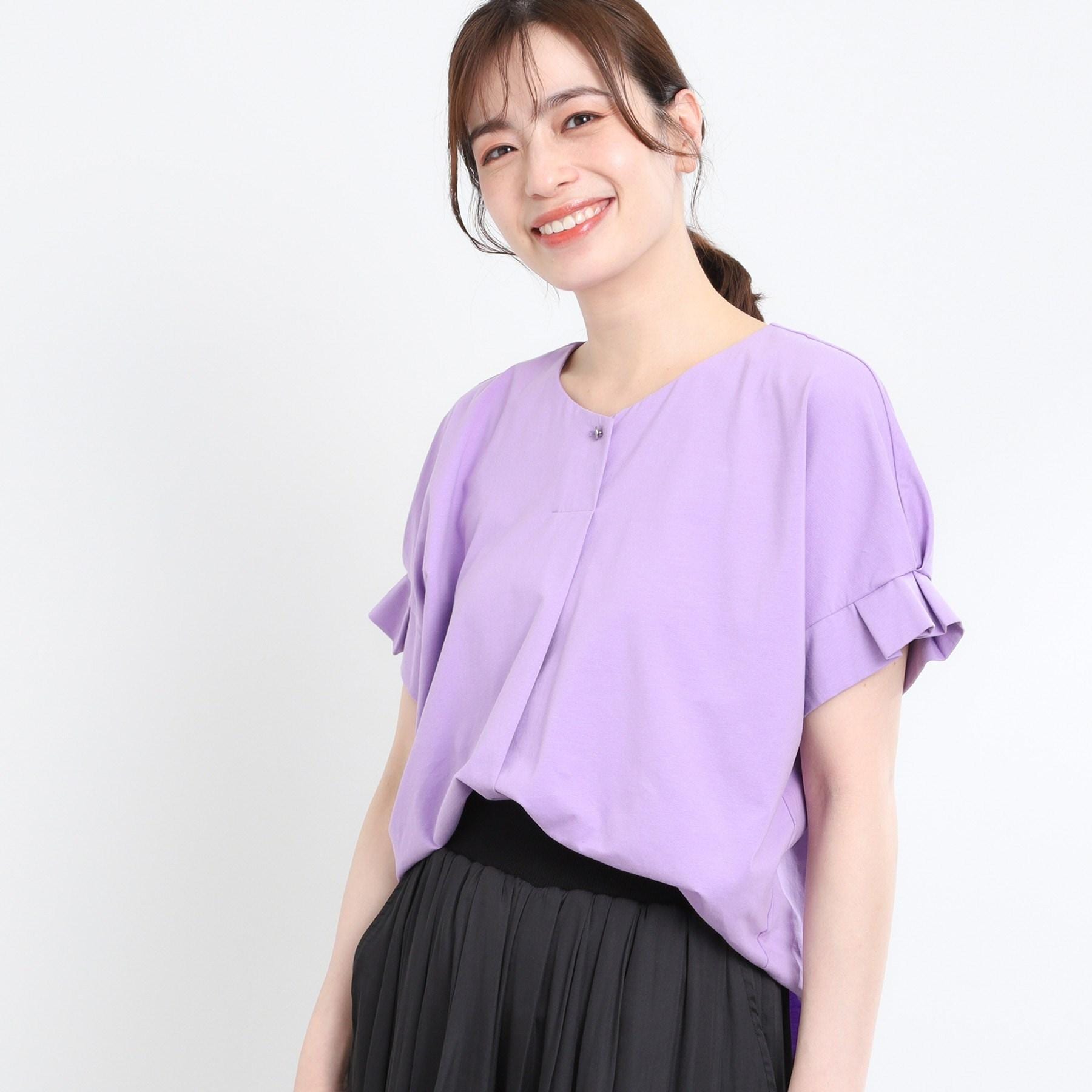 リフレクト Reflect 【E-QUALITY】Vネックジャージカットソー （ラベンダー(080)） ラベンダー(080)