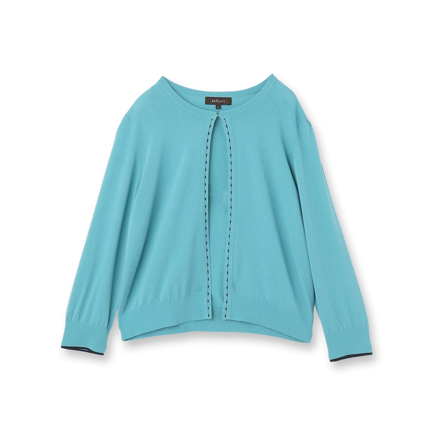 リフレクト Reflect 【手洗い可】7分袖ドライタッチカーディガン （ライトグレー(011)） ライトグレー(011)