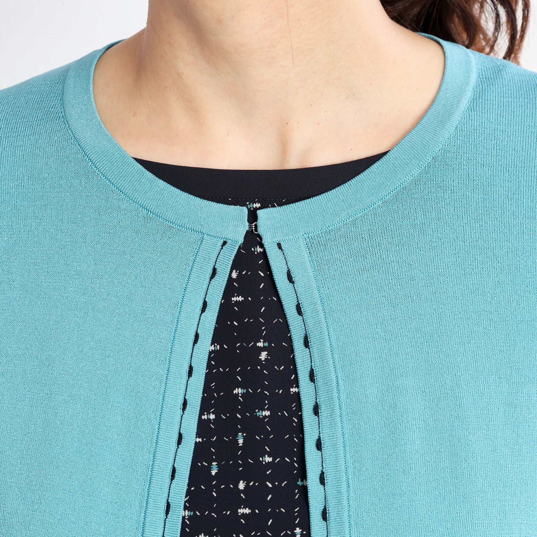 リフレクト Reflect 【手洗い可】7分袖ドライタッチカーディガン （ライトグレー(011)） ライトグレー(011)