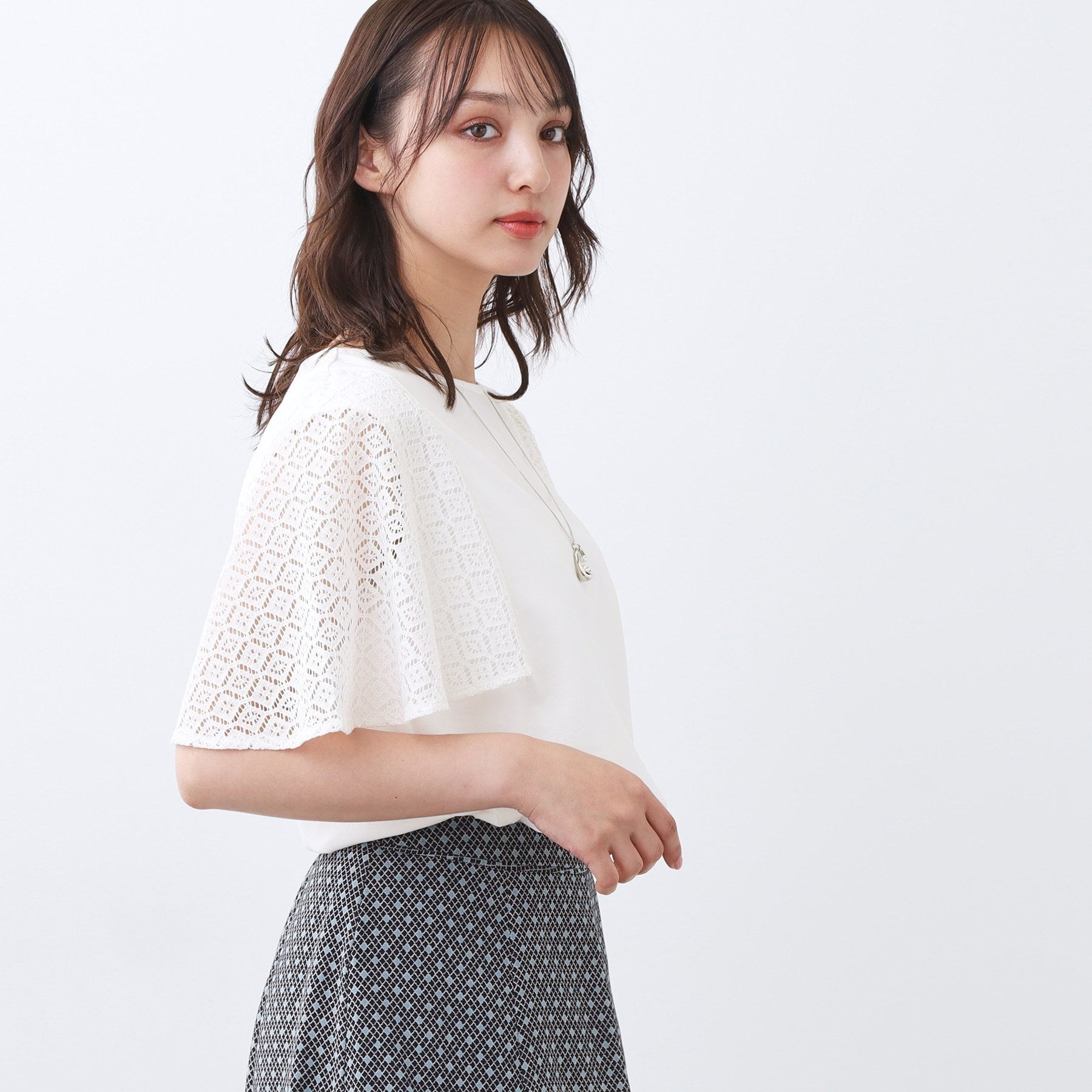 リフレクト Reflect 幾何レーススリーブプルオーバージャージ （ブラック(019)） ブラック(019)