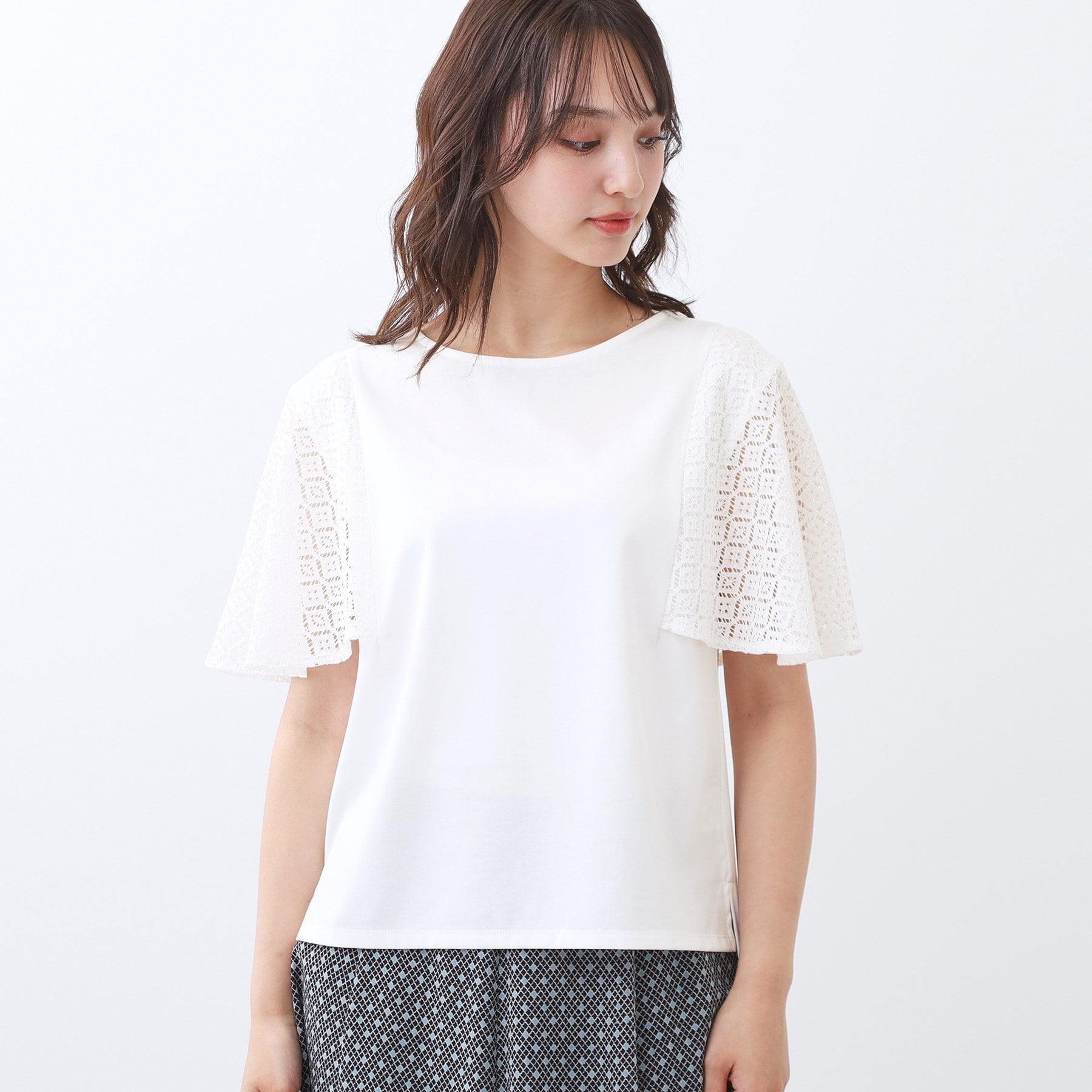 リフレクト Reflect 幾何レーススリーブプルオーバージャージ （ブラック(019)） ブラック(019)