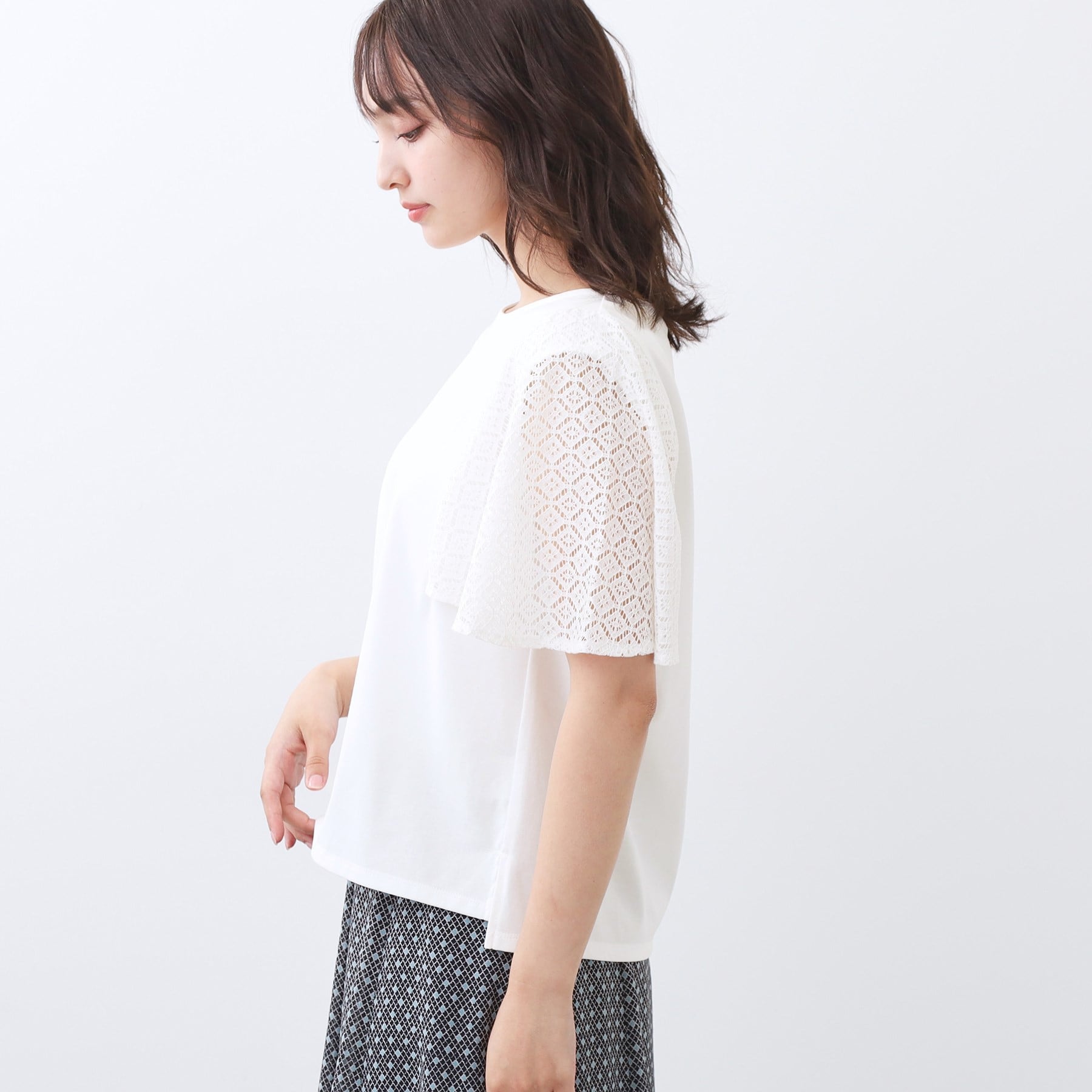 リフレクト Reflect 幾何レーススリーブプルオーバージャージ （ブラック(019)） ブラック(019)