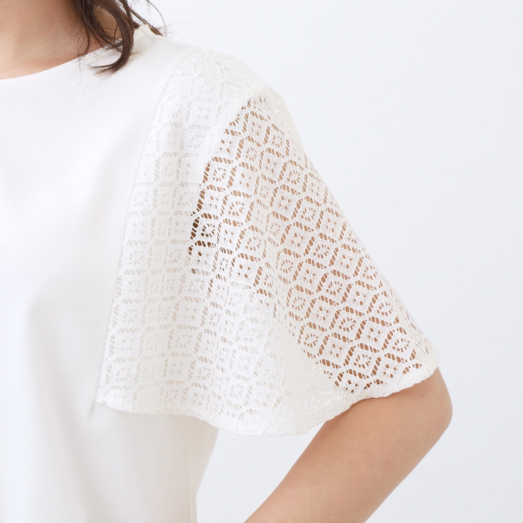 リフレクト Reflect 幾何レーススリーブプルオーバージャージ （ブラック(019)） ブラック(019)