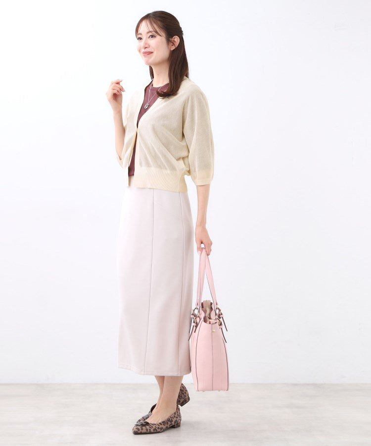 リフレクト Reflect 【手洗い可】ボレロ風シアーカーディガン （グレージュ(050)） グレージュ(050)