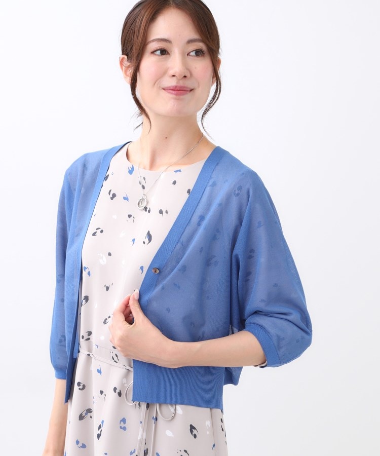 リフレクト Reflect 【手洗い可】ボレロ風シアーカーディガン （グレージュ(050)） グレージュ(050)