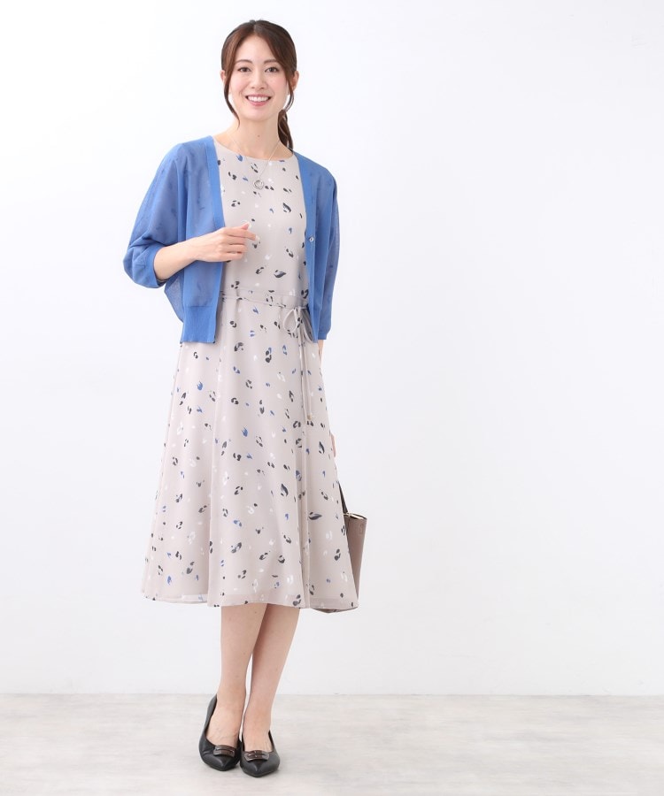 リフレクト Reflect 【手洗い可】ボレロ風シアーカーディガン （グレージュ(050)） グレージュ(050)