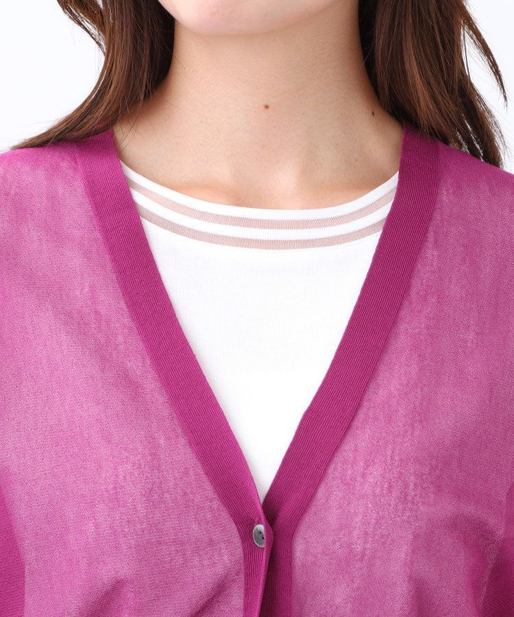 リフレクト Reflect 【手洗い可】ボレロ風シアーカーディガン （グレージュ(050)） グレージュ(050)