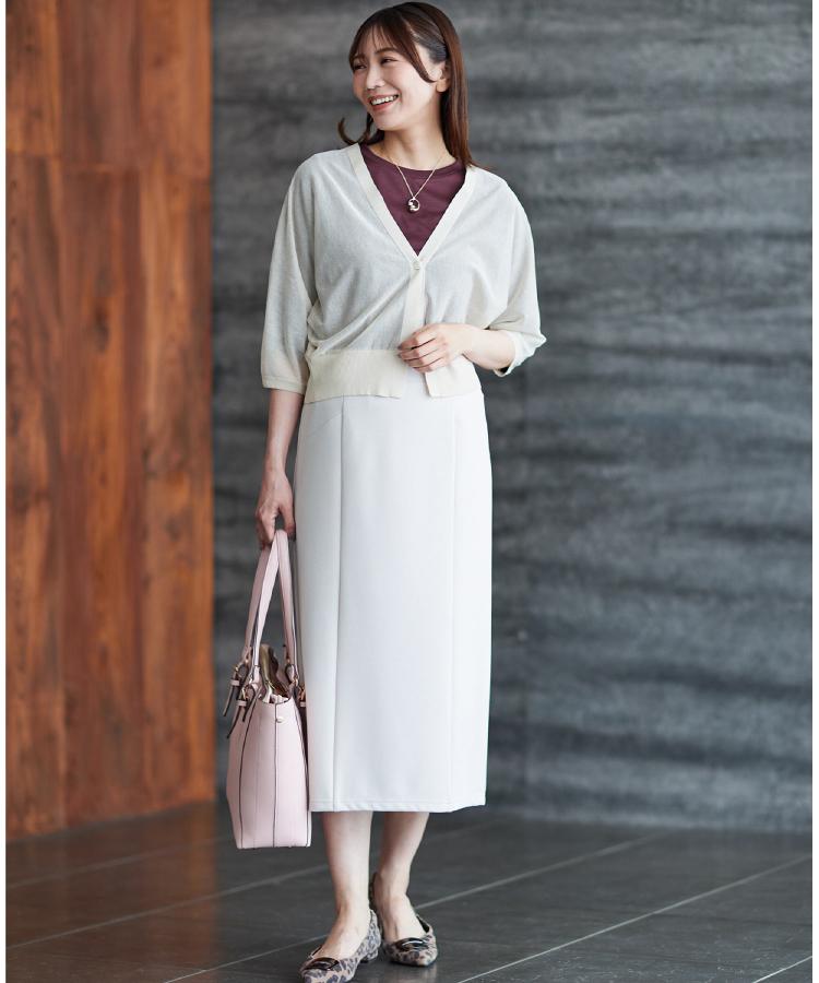 リフレクト Reflect 【手洗い可】ボレロ風シアーカーディガン （グレージュ(050)） グレージュ(050)