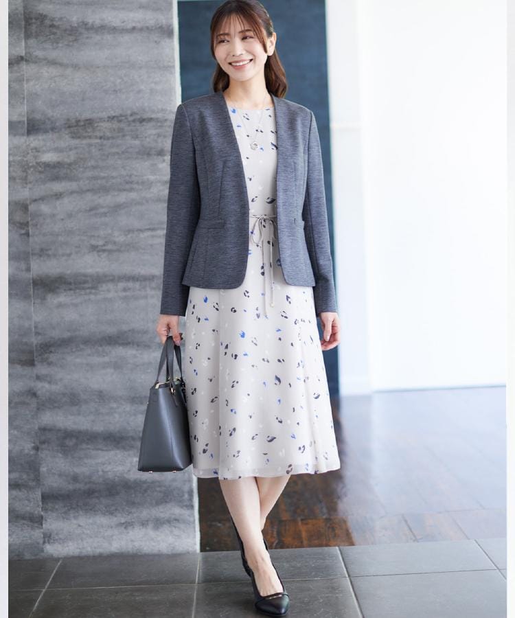 リフレクト Reflect 【匠シリーズ／ワンピーススタイルにおすすめ◎／セットアップ可】匠ジャケット／ノーカラー （ネイビー(094)） ネイビー(094)