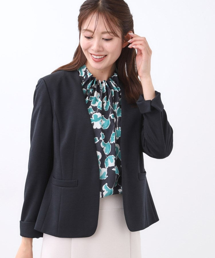 リフレクト Reflect 【匠シリーズ／ワンピーススタイルにおすすめ◎／セットアップ可】匠ジャケット／ノーカラー （ネイビー(094)） ネイビー(094)