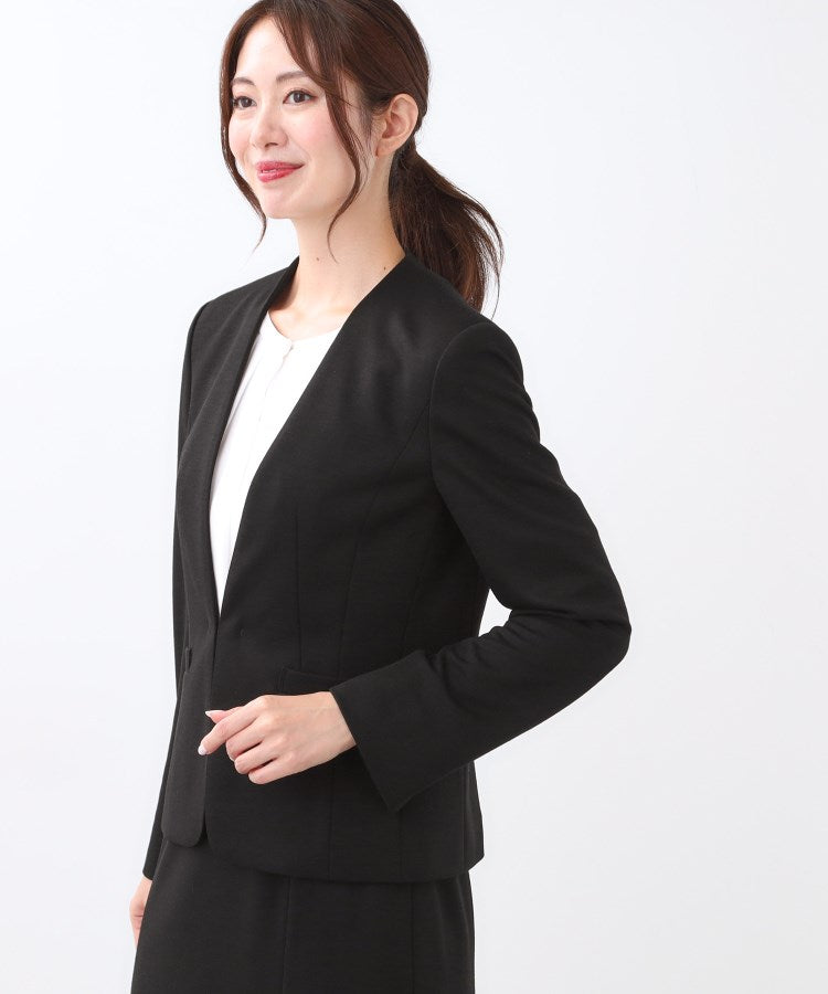 リフレクト Reflect 【匠シリーズ／ワンピーススタイルにおすすめ◎／セットアップ可】匠ジャケット／ノーカラー （ネイビー(094)） ネイビー(094)