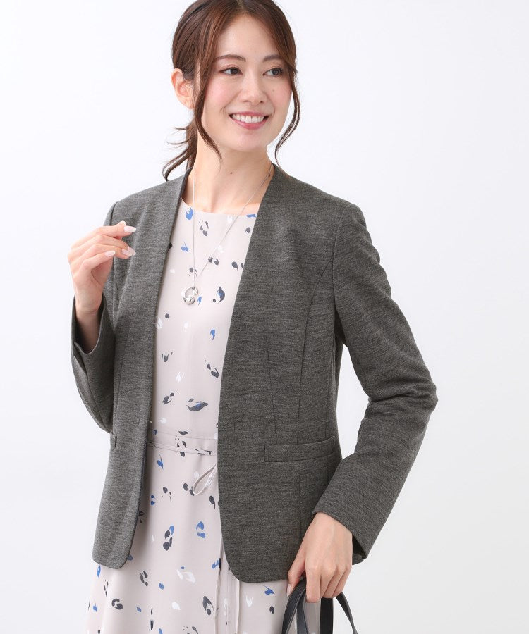 リフレクト Reflect 【匠シリーズ／ワンピーススタイルにおすすめ◎／セットアップ可】匠ジャケット／ノーカラー （ネイビー(094)） ネイビー(094)