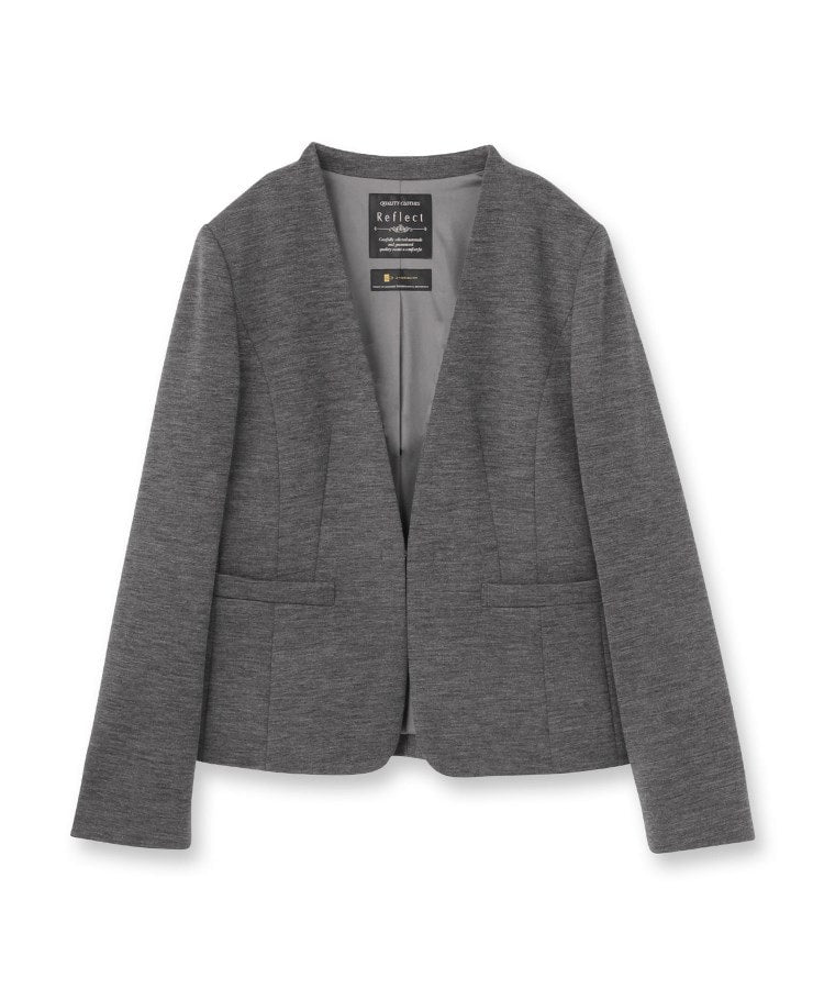 リフレクト Reflect 【匠シリーズ／ワンピーススタイルにおすすめ◎／セットアップ可】匠ジャケット／ノーカラー （ネイビー(094)） ネイビー(094)