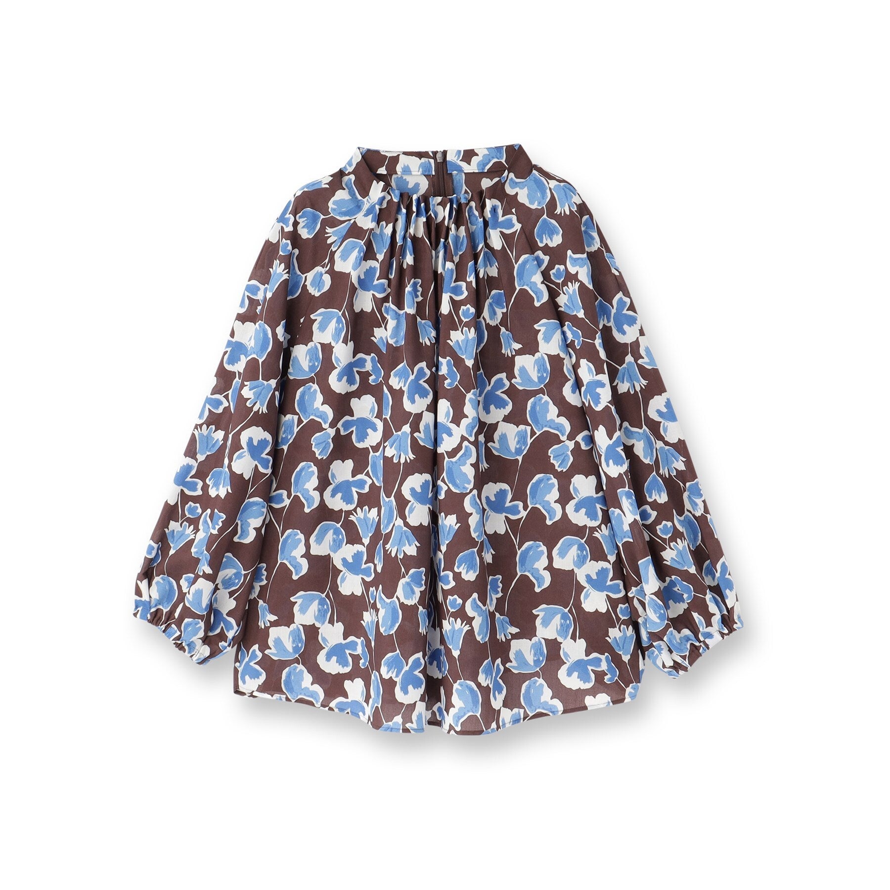 リフレクト Reflect 【ジャケットのインナーにおすすめ◎】花柄タックデザインブブラウス （ネイビー(194)） ネイビー(194)