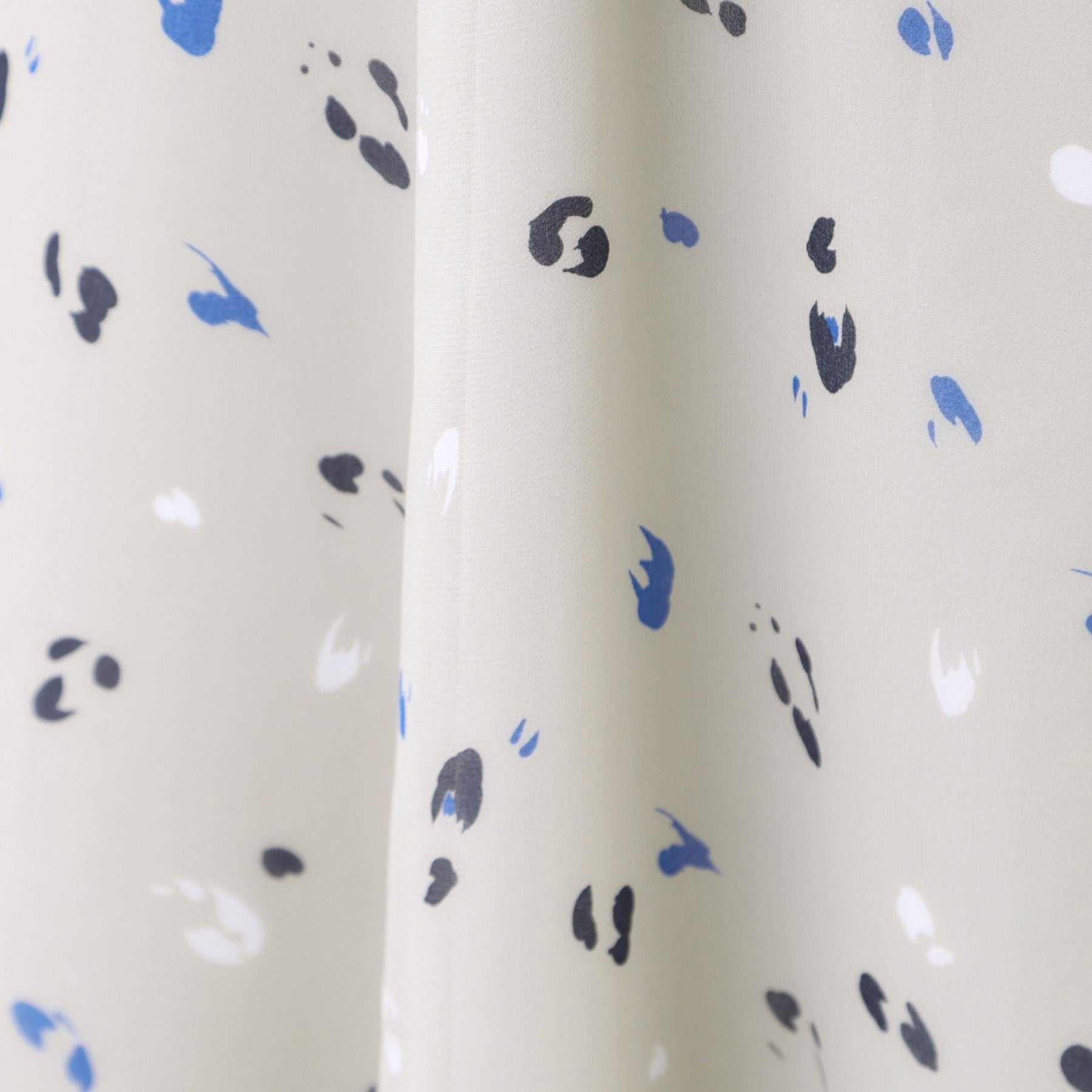 リフレクト Reflect 【ウエストリボン付き】フレアプリントワンピース （ネイビー(194)） ネイビー(194)