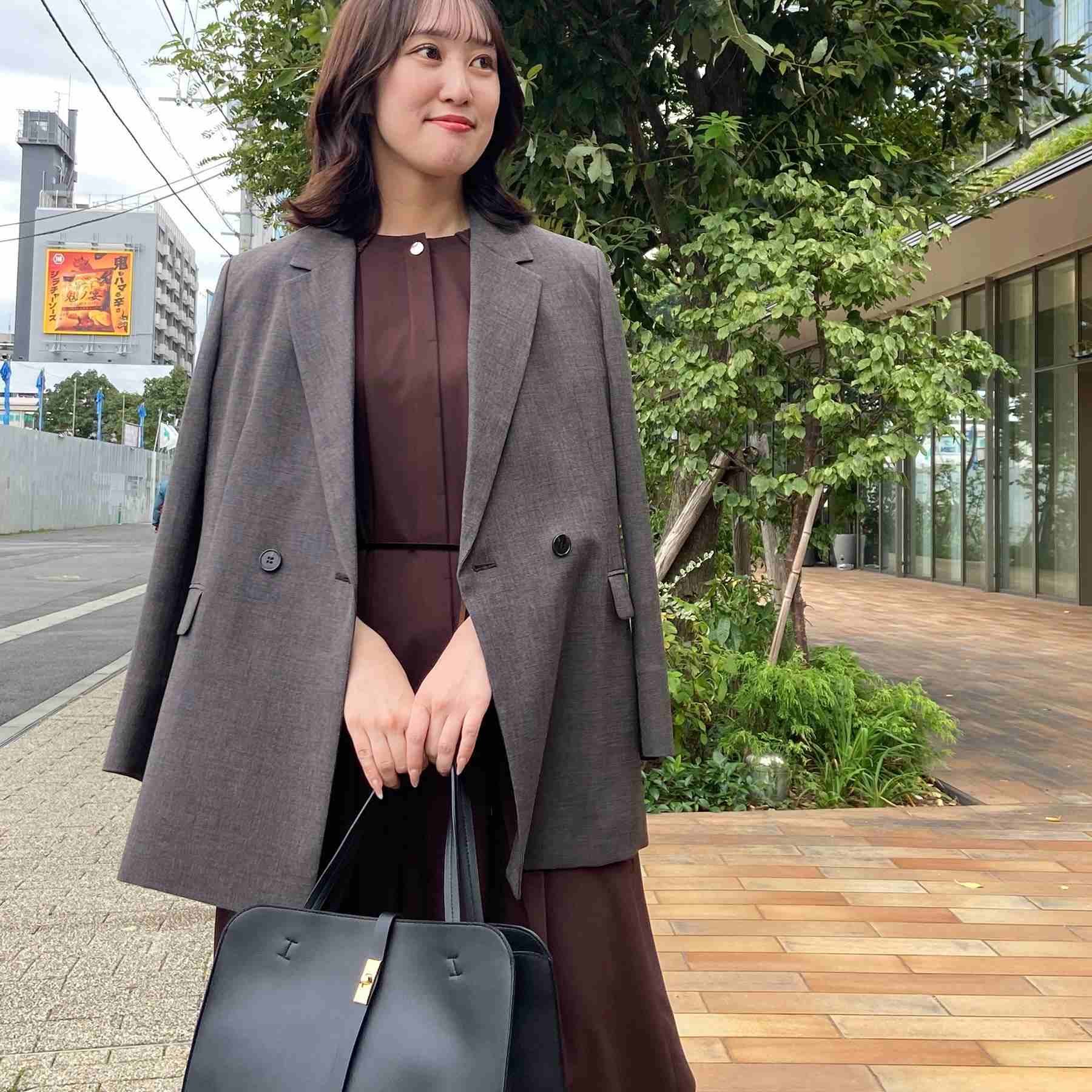 リフレクト Reflect 【単品羽織OK◎／セットアップ可】リラクシーメランジジャケット （ブラウン(044)） ブラウン(044)