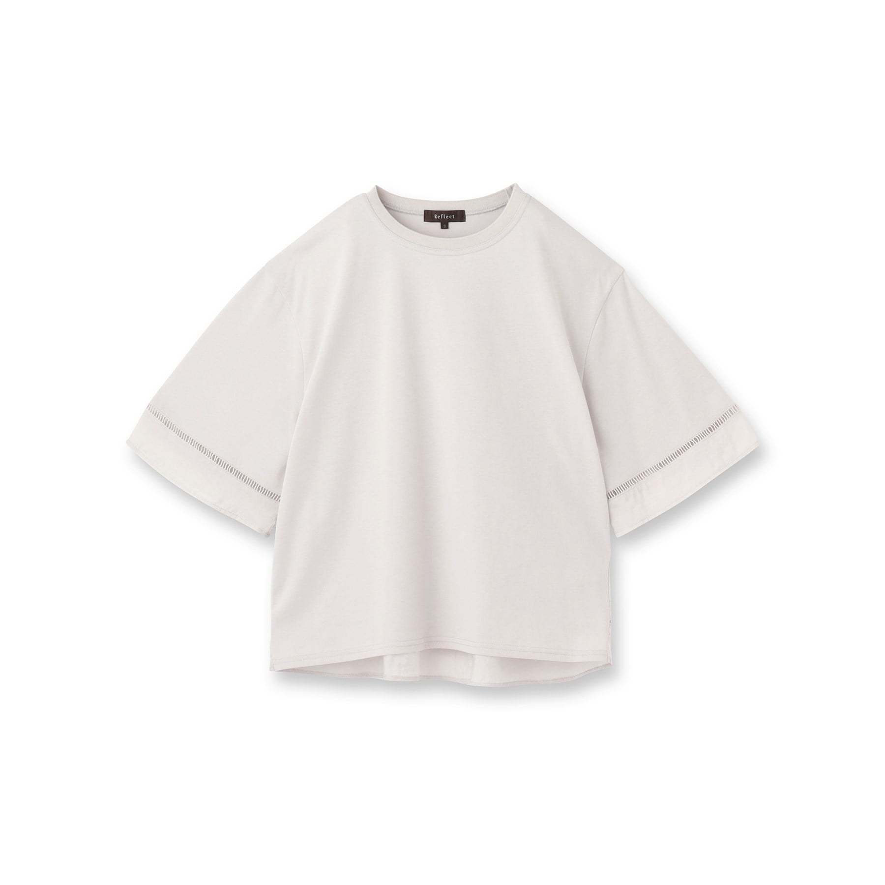 リフレクト Reflect 【E-QUALITY／体型カバー／涼しく着られる◎】シアー×レースデザインプルオーバー （ブルーグリーン(097)） ブルーグリーン(097)