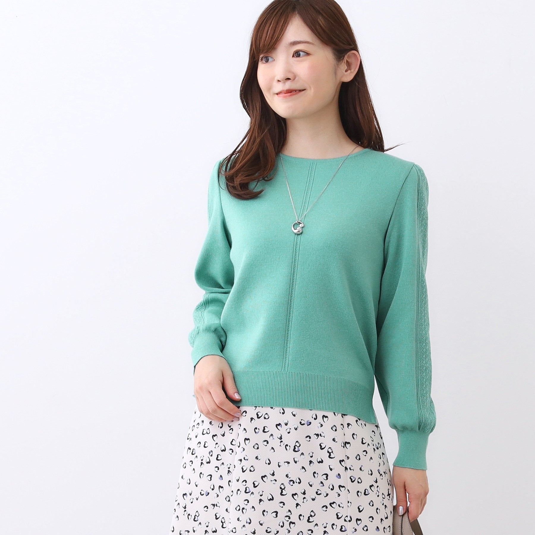 リフレクト Reflect 【選べる8色／スカートにもパンツにも◎】ウール混ボートネックニット （ライトイエロー(030)） ライトイエロー(030)