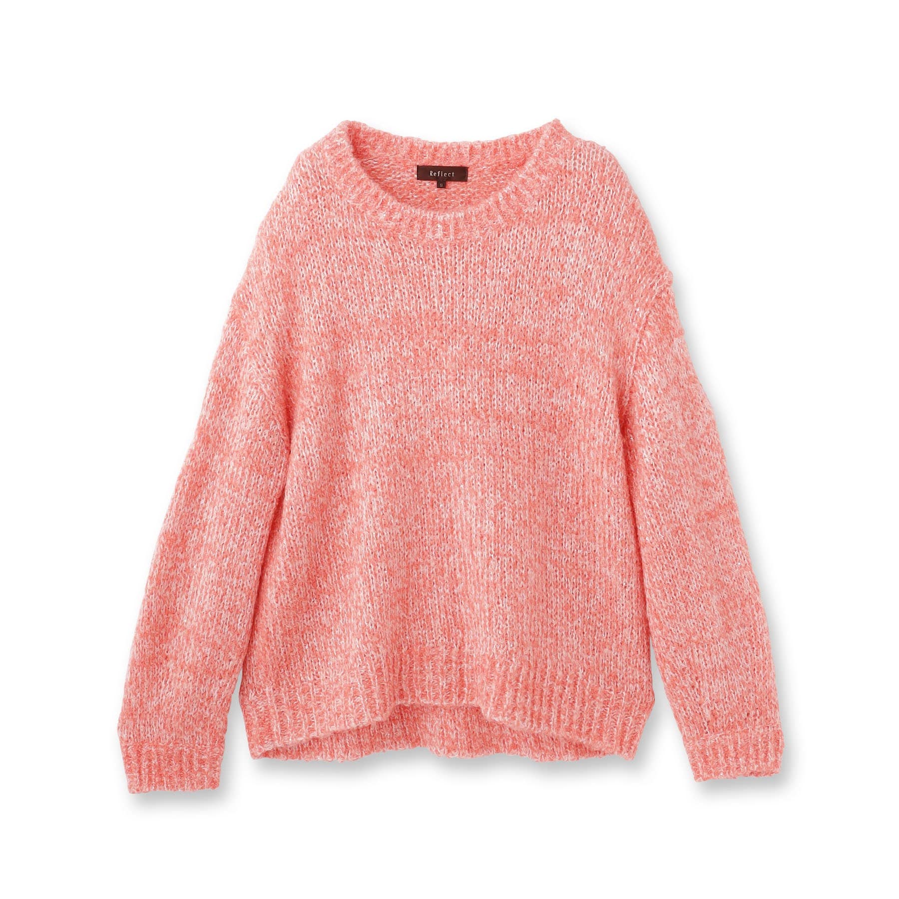 リフレクト Reflect 【一枚着で着映え◎／ゆったり着られるワンサイズ】スパンコール×ラメニット （レッド(461)） レッド(461)