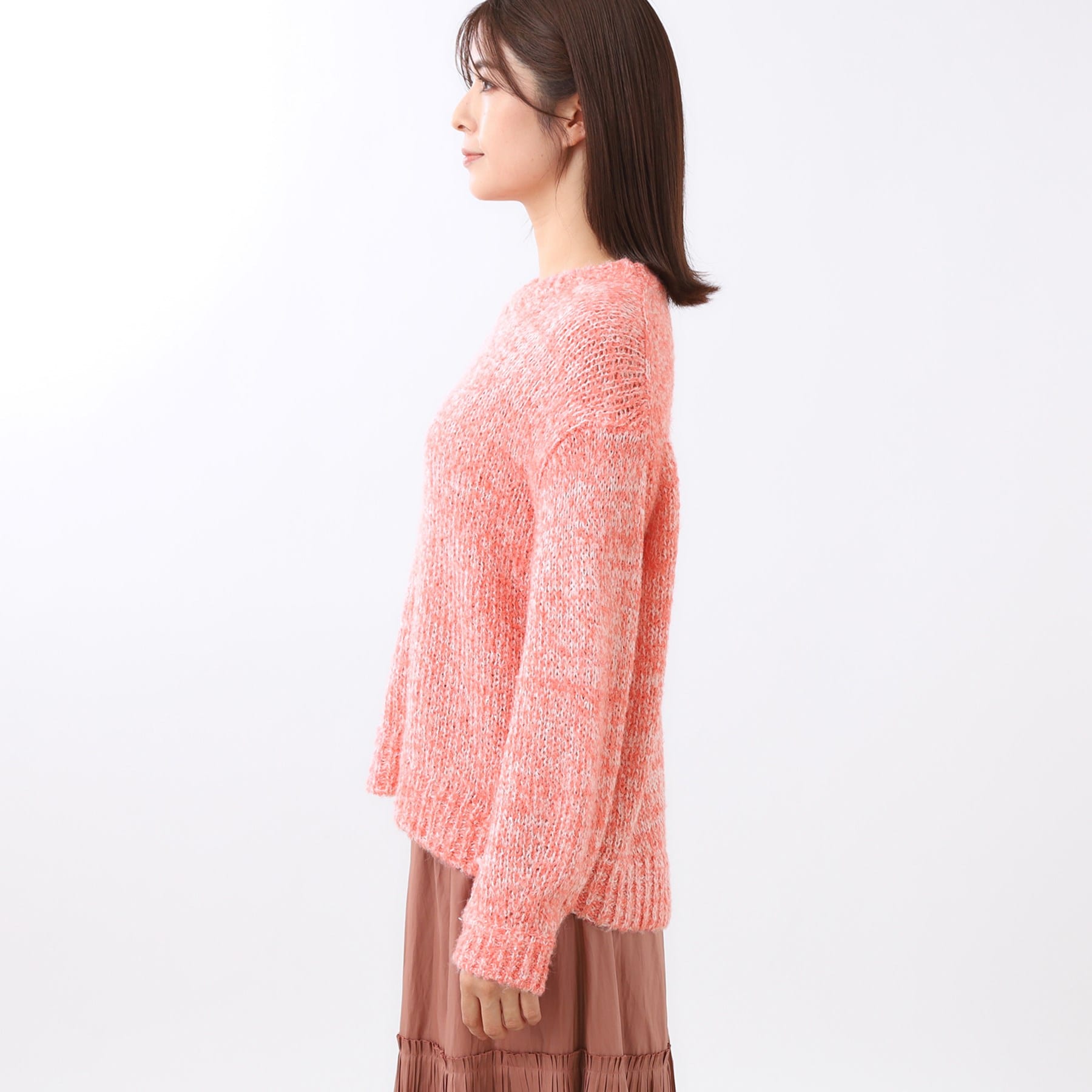 リフレクト Reflect 【一枚着で着映え◎／ゆったり着られるワンサイズ】スパンコール×ラメニット （レッド(461)） レッド(461)