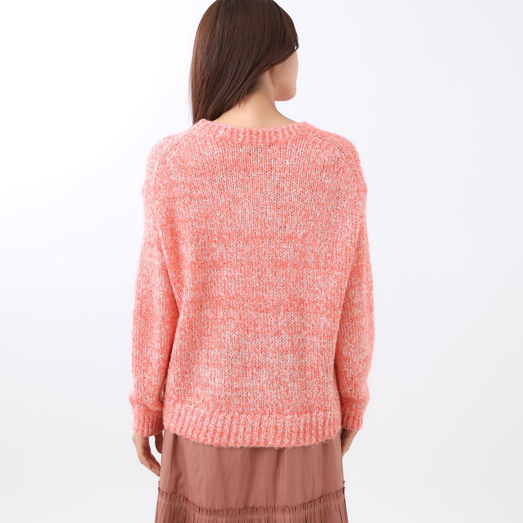 リフレクト Reflect 【一枚着で着映え◎／ゆったり着られるワンサイズ】スパンコール×ラメニット （レッド(461)） レッド(461)