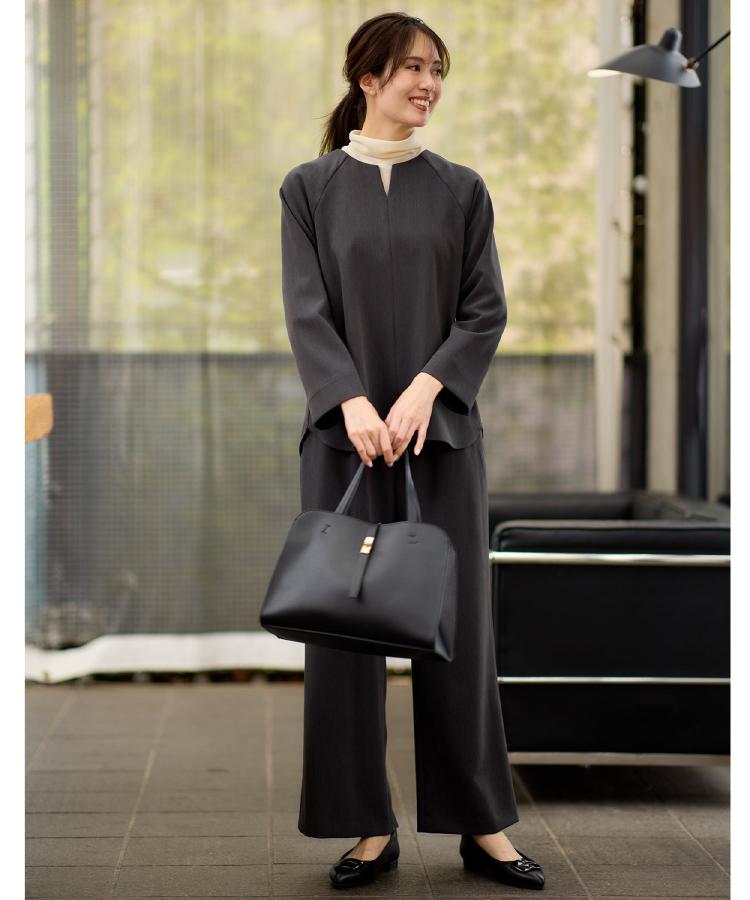 リフレクト Reflect 【レイヤードスタイル◎／セットアップ可】ラグランスリーブプルオーバー （ベージュ(052)） ベージュ(052)