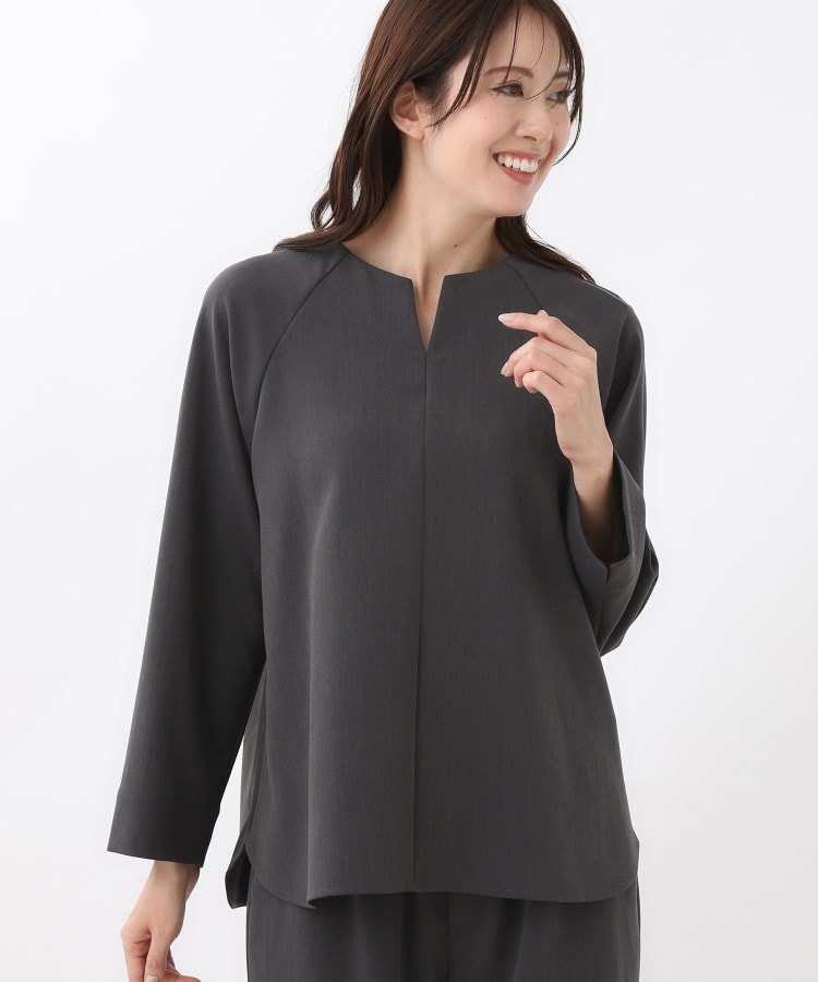 リフレクト Reflect 【レイヤードスタイル◎／セットアップ可】ラグランスリーブプルオーバー （ベージュ(052)） ベージュ(052)