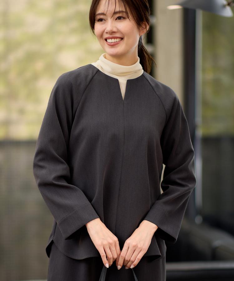 リフレクト Reflect 【レイヤードスタイル◎／セットアップ可】ラグランスリーブプルオーバー （ベージュ(052)） ベージュ(052)