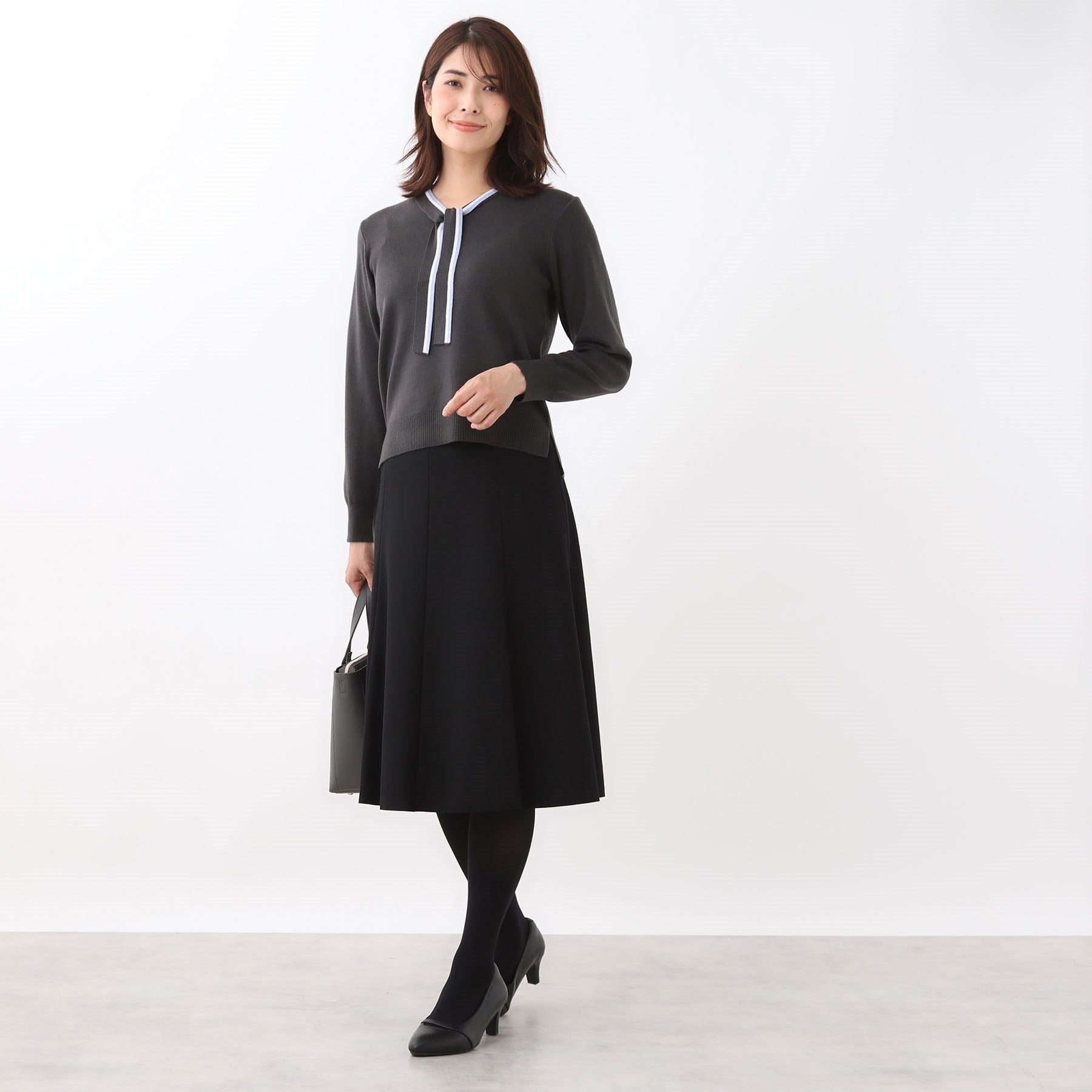 リフレクト Reflect 【選べる5色◎】フレアフリュイドスカート （ブラック(019)） ブラック(019)