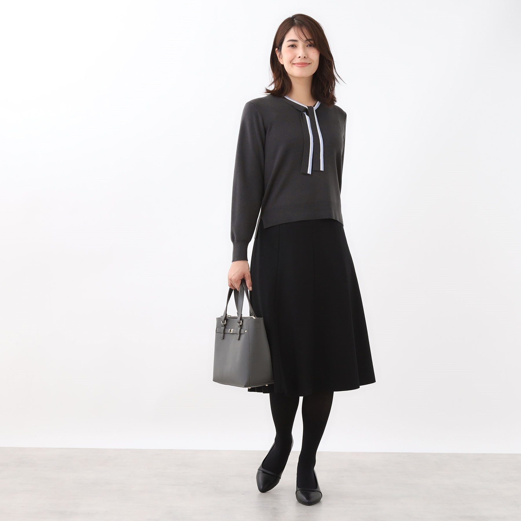 リフレクト Reflect 【選べる5色◎】フレアフリュイドスカート （ブラック(019)） ブラック(019)