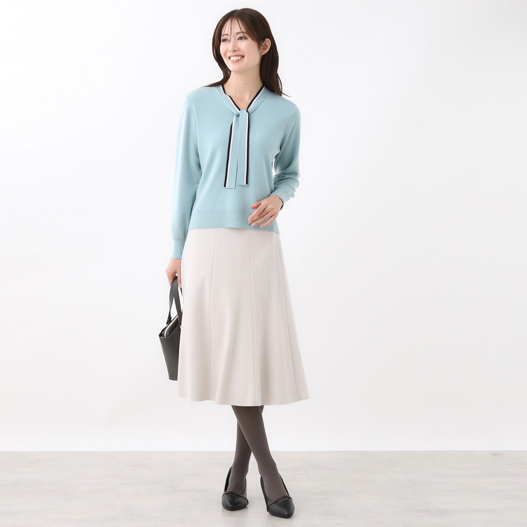 リフレクト Reflect 【選べる5色◎】フレアフリュイドスカート （ブラック(019)） ブラック(019)