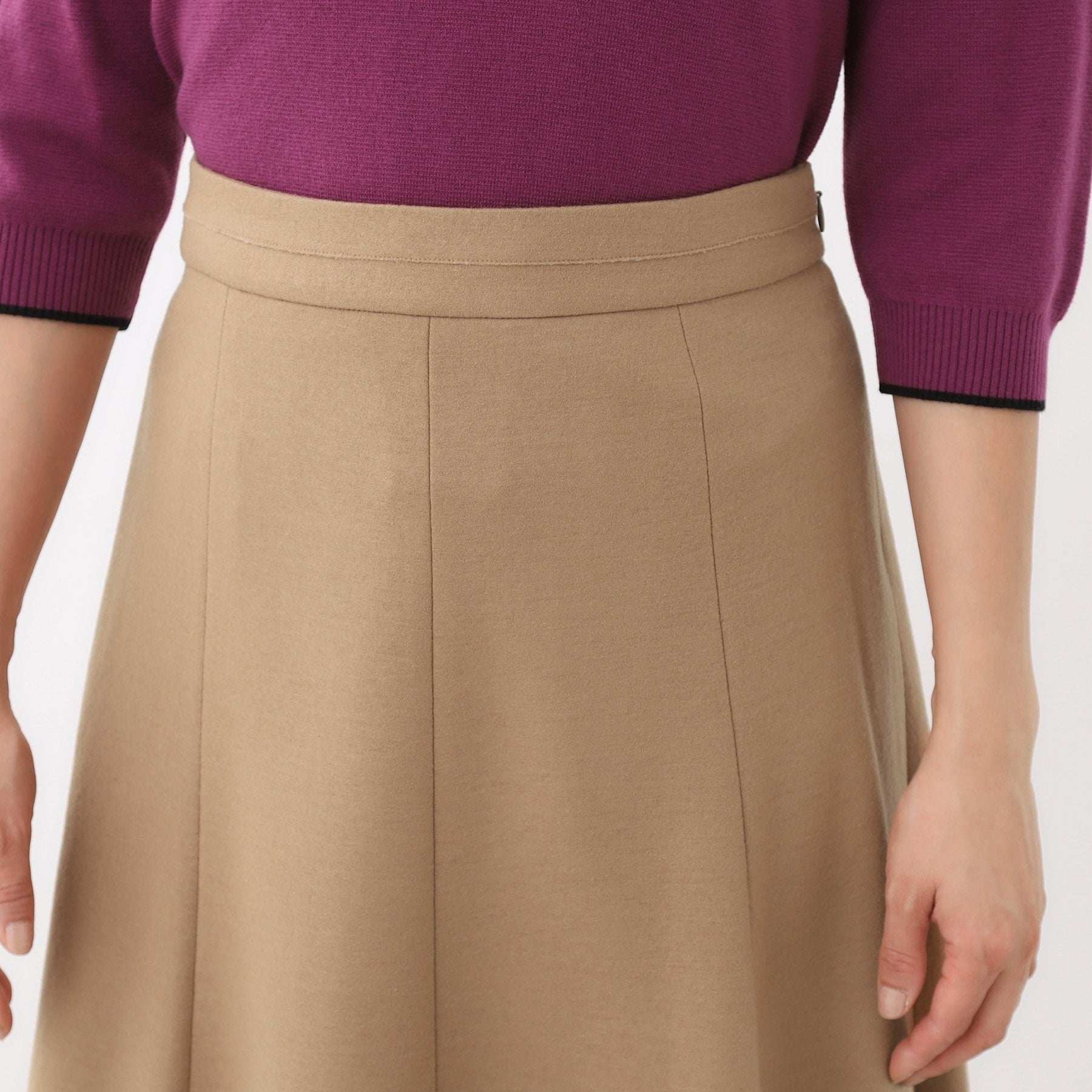 リフレクト Reflect 【選べる5色◎】フレアフリュイドスカート （ブラック(019)） ブラック(019)