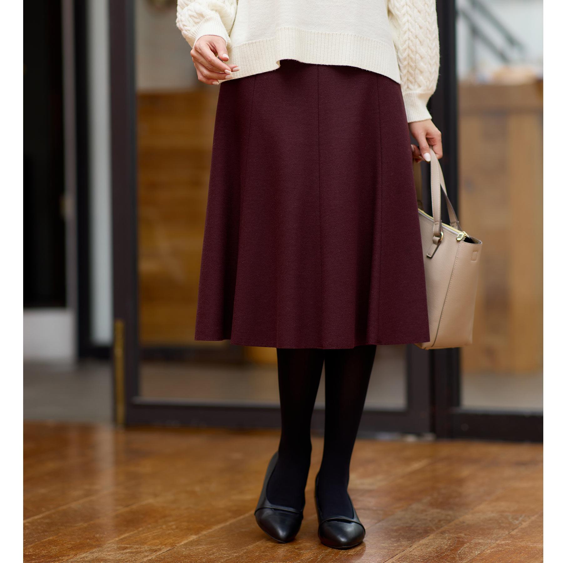 リフレクト Reflect 【選べる5色◎】フレアフリュイドスカート （ボルドー(064)） ボルドー(064)