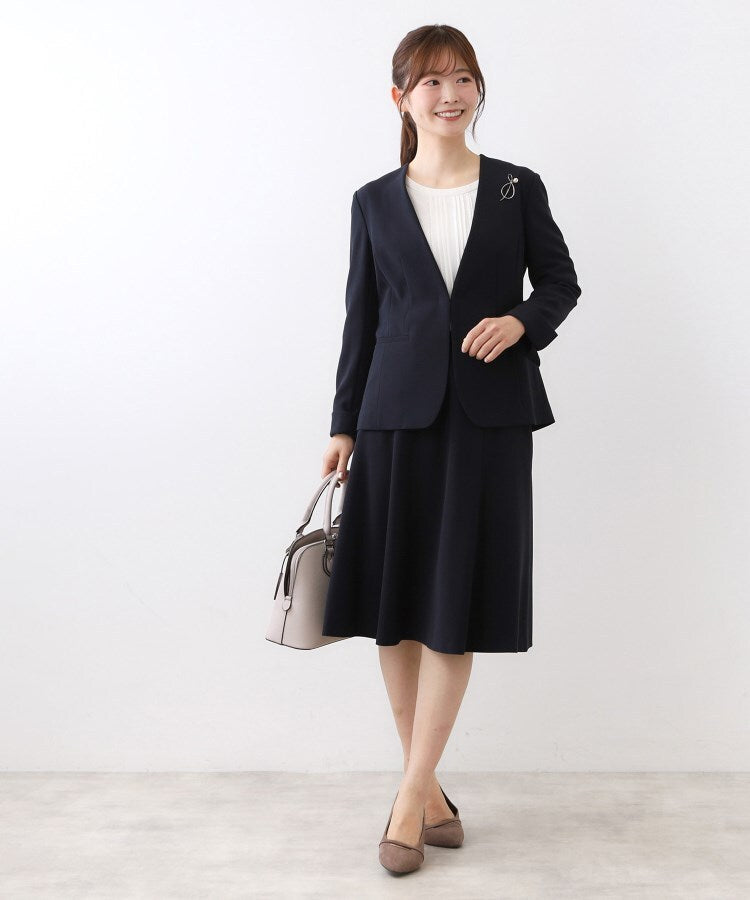 リフレクト Reflect 【フォーマル／入卒／セットアップ可】フリュイドフレアスカート （ネイビー(094)） ネイビー(094)