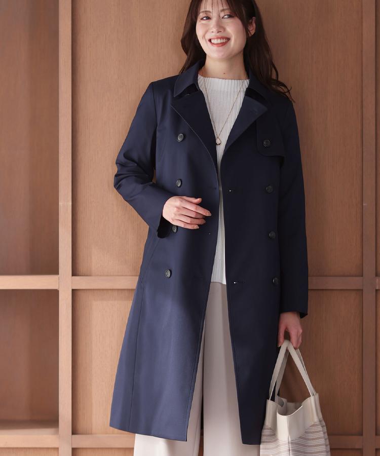 リフレクト Reflect ◆【フォーマル／通勤にもおすすめ／ライナー取り外し可】中綿ライナー付トレンチコート （ネイビー(094)） ネイビー(094)