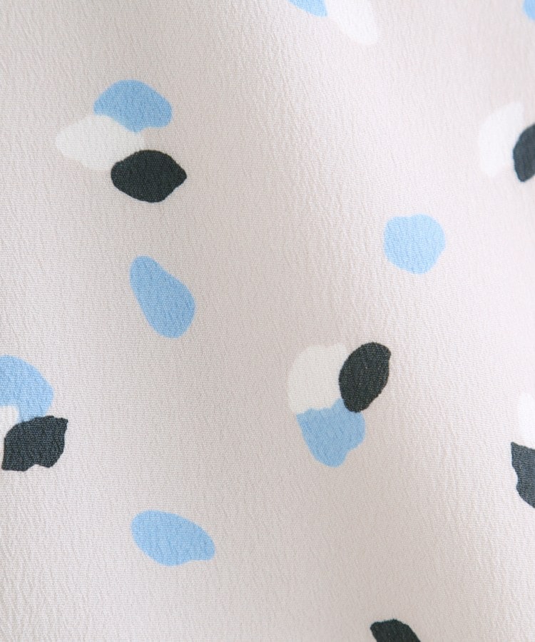 リフレクト Reflect ◆【通勤・おでかけにおすすめ◎】フラワープリントボウタイワンピース （ライトグレー(111)） ライトグレー(111)