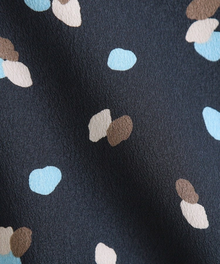 リフレクト Reflect ◆【通勤・おでかけにおすすめ◎】フラワープリントボウタイワンピース （ライトグレー(111)） ライトグレー(111)