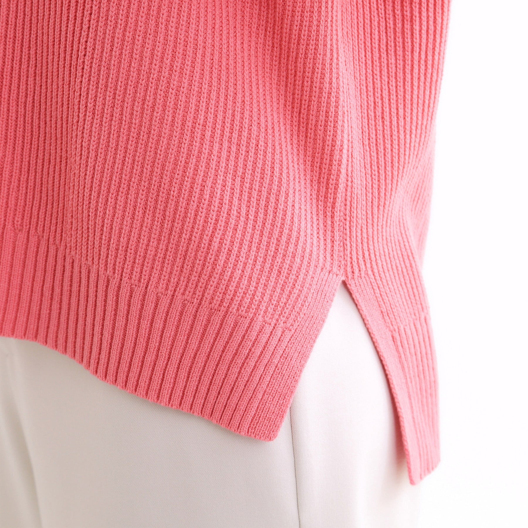 リフレクト Reflect 【腰回りカバー／長め丈】モックネックニットプルオーバー （ネイビー(094)） ネイビー(094)