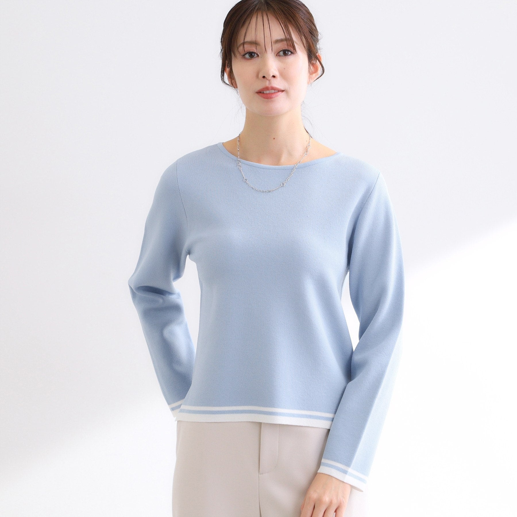 リフレクト Reflect 【セットアップ可】ダブルジャカードニットプルオーバー （オフホワイト(503)） オフホワイト(503)